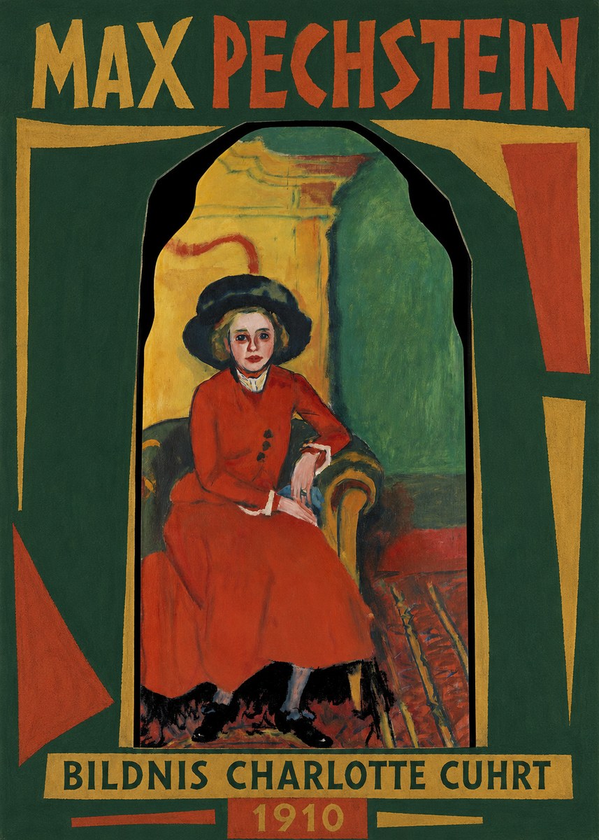 Max Pechstein Bildnis Charlotte Cuhrt No1 - Plakat
