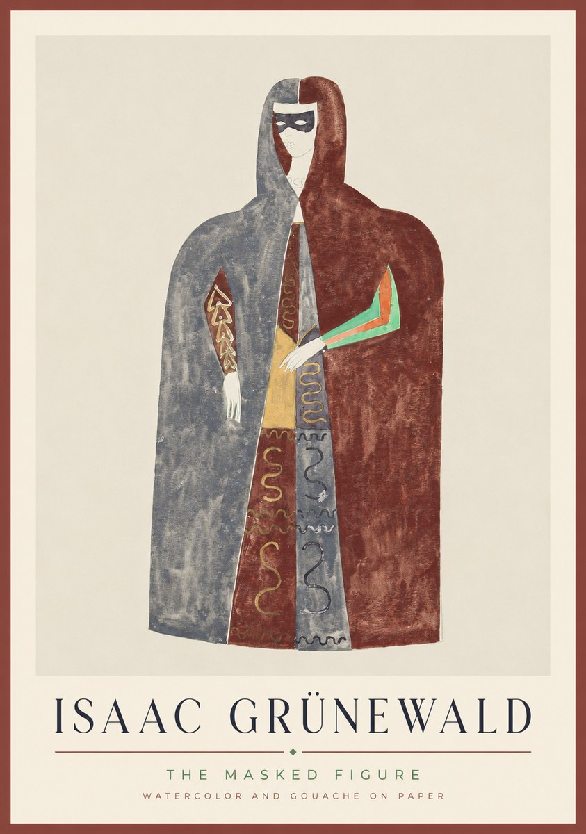Isaac Grünewald The Masked Figure No1 - Plakat