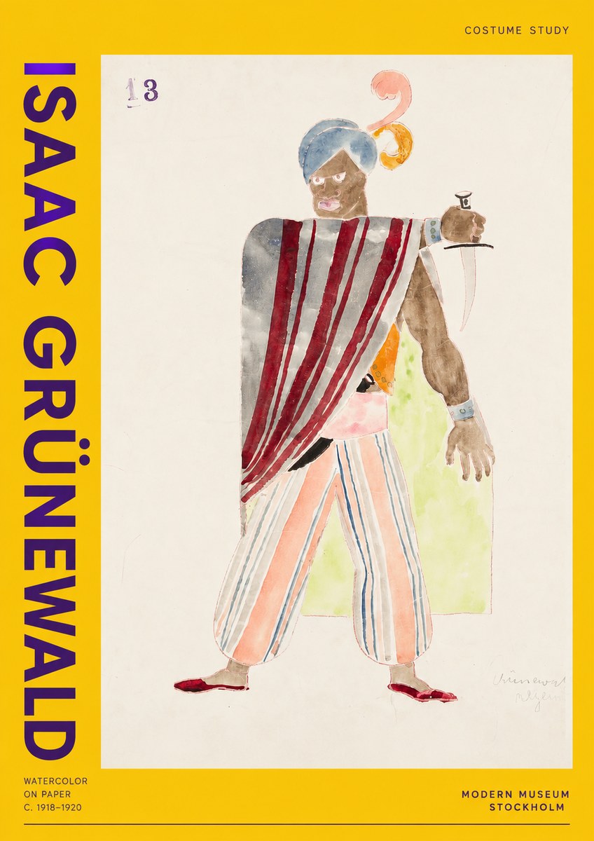 Isaac Grünewald Costume Study III No2 - Plakat