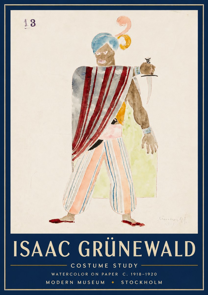 Isaac Grünewald Costume Study III No4 - Plakat