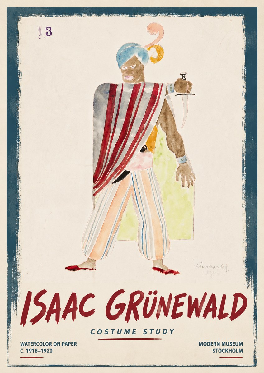 Isaac Grünewald Costume Study III No6 - Plakat