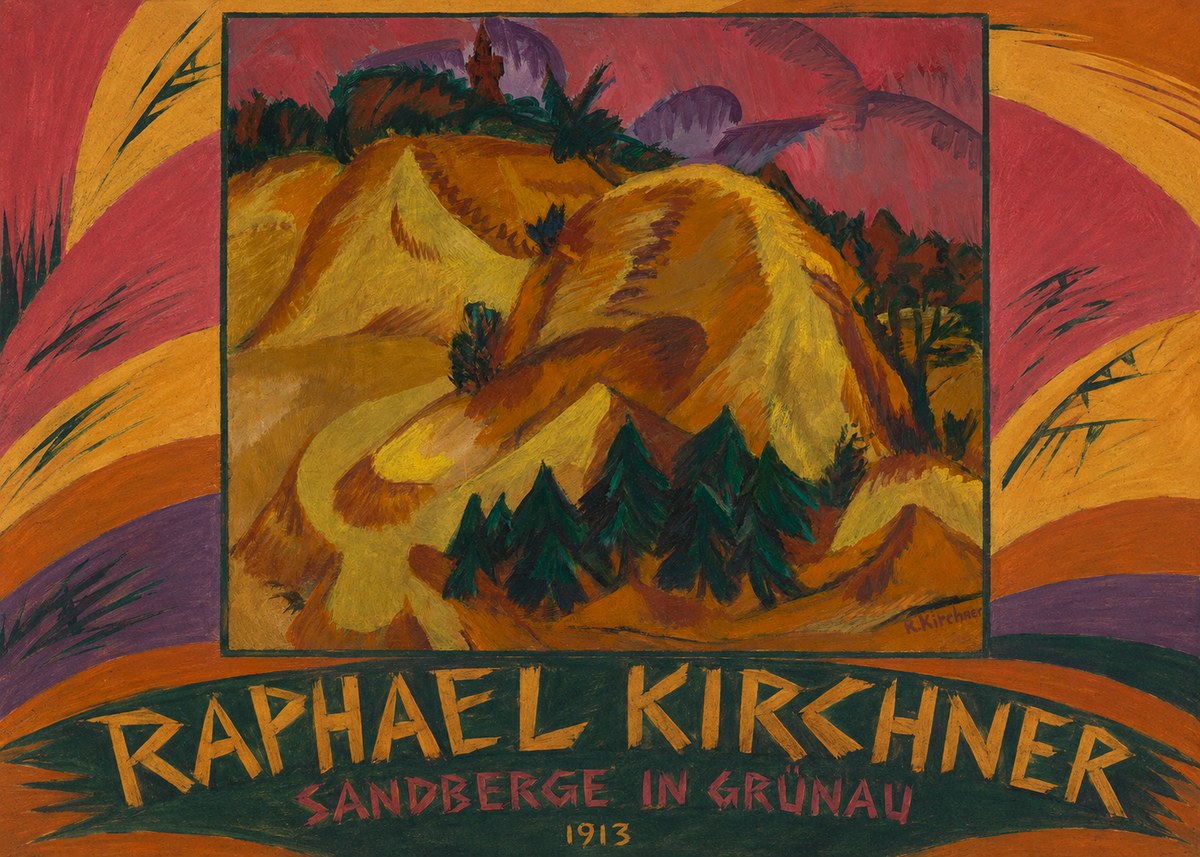 Raphael Kirchner Sandberge in Grünau No2 - Plakat