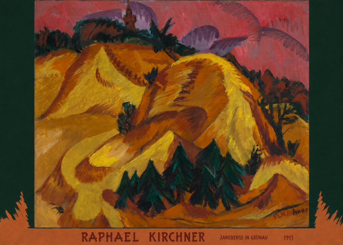 Raphael Kirchner Sandberge in Grünau No6 - Plakat