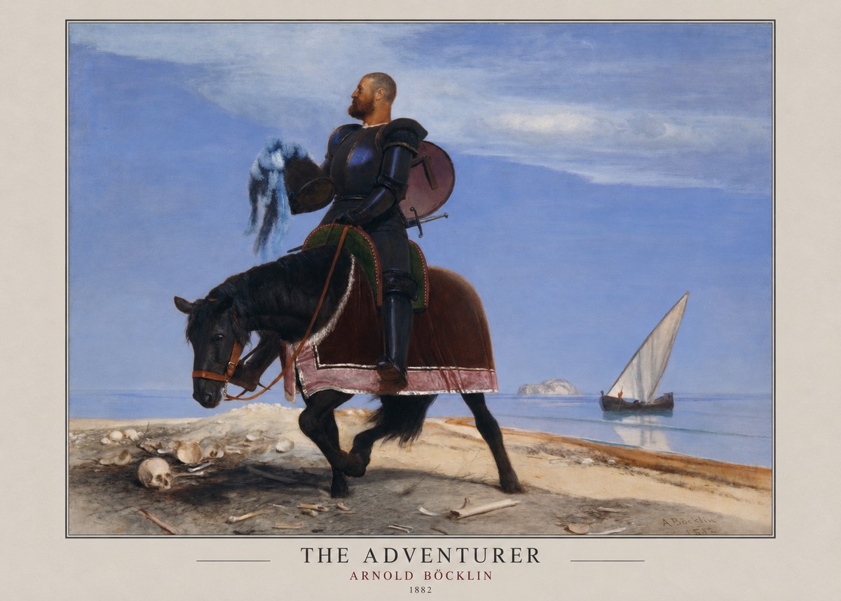 Arnold Böcklin The Adventurer No3 - Plakat