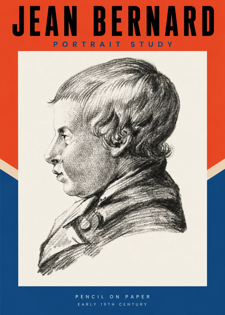 Jean Bernard Portrait Study I No2 - Plakat