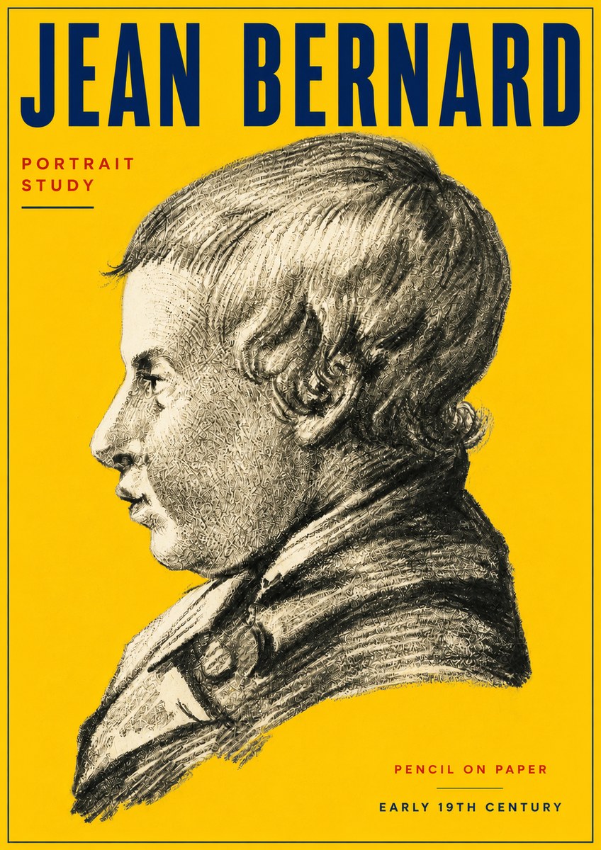 Jean Bernard Portrait Study I No4 - Plakat