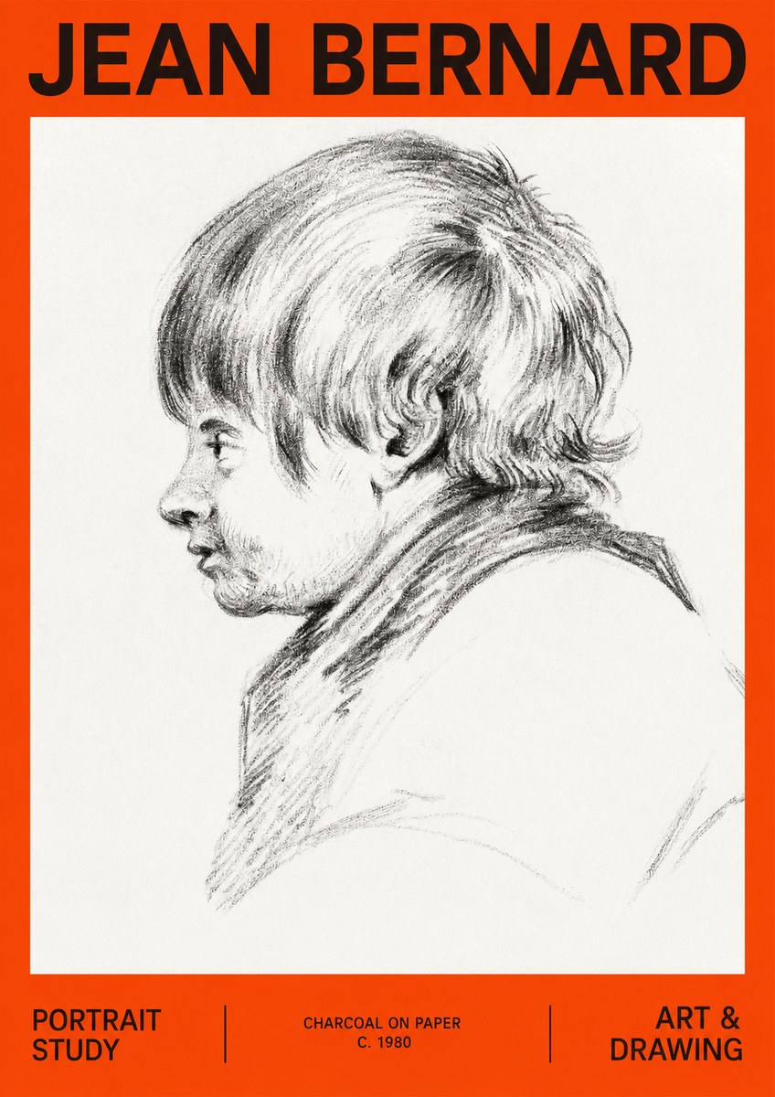 Jean Bernard Portrait Study II No2 - Plakat