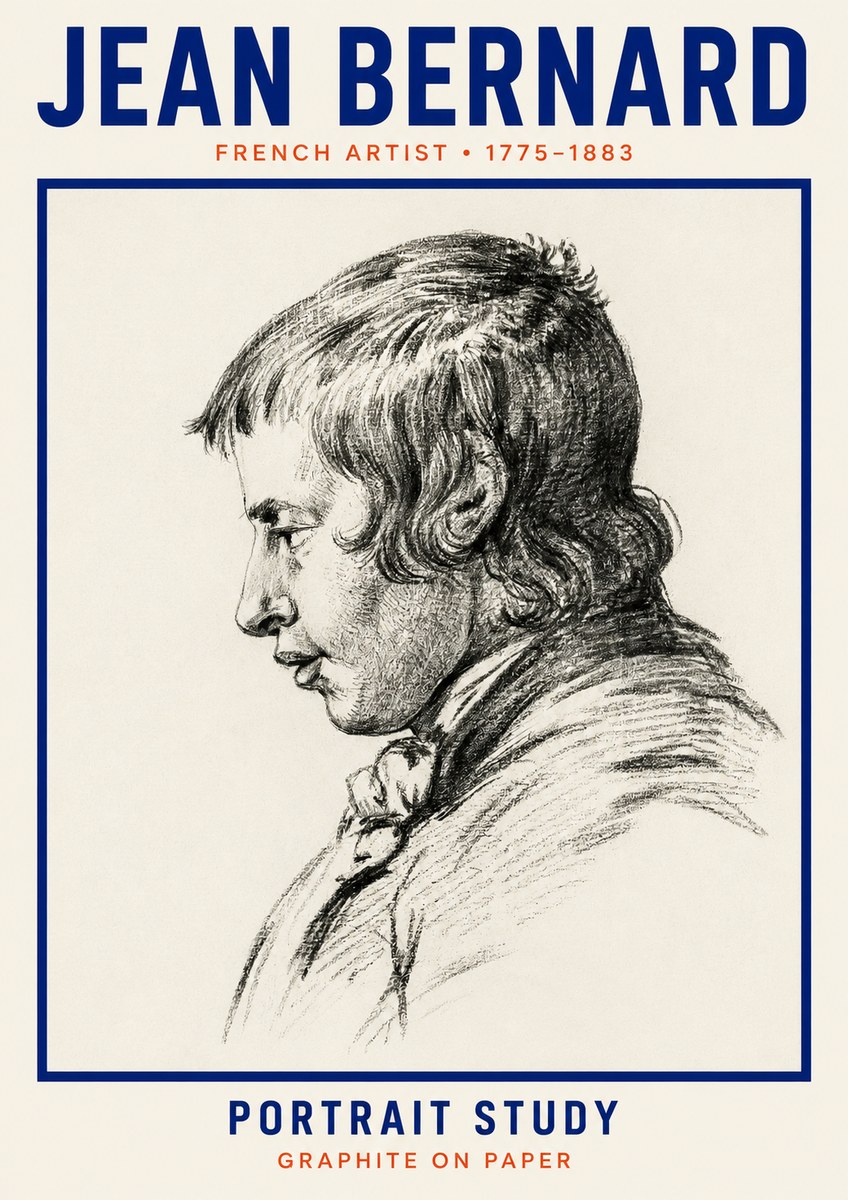 Jean Bernard Portrait Study III No2 - Plakat