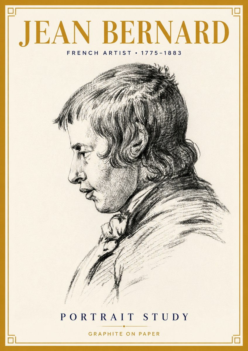 Jean Bernard Portrait Study III No4 - Plakat