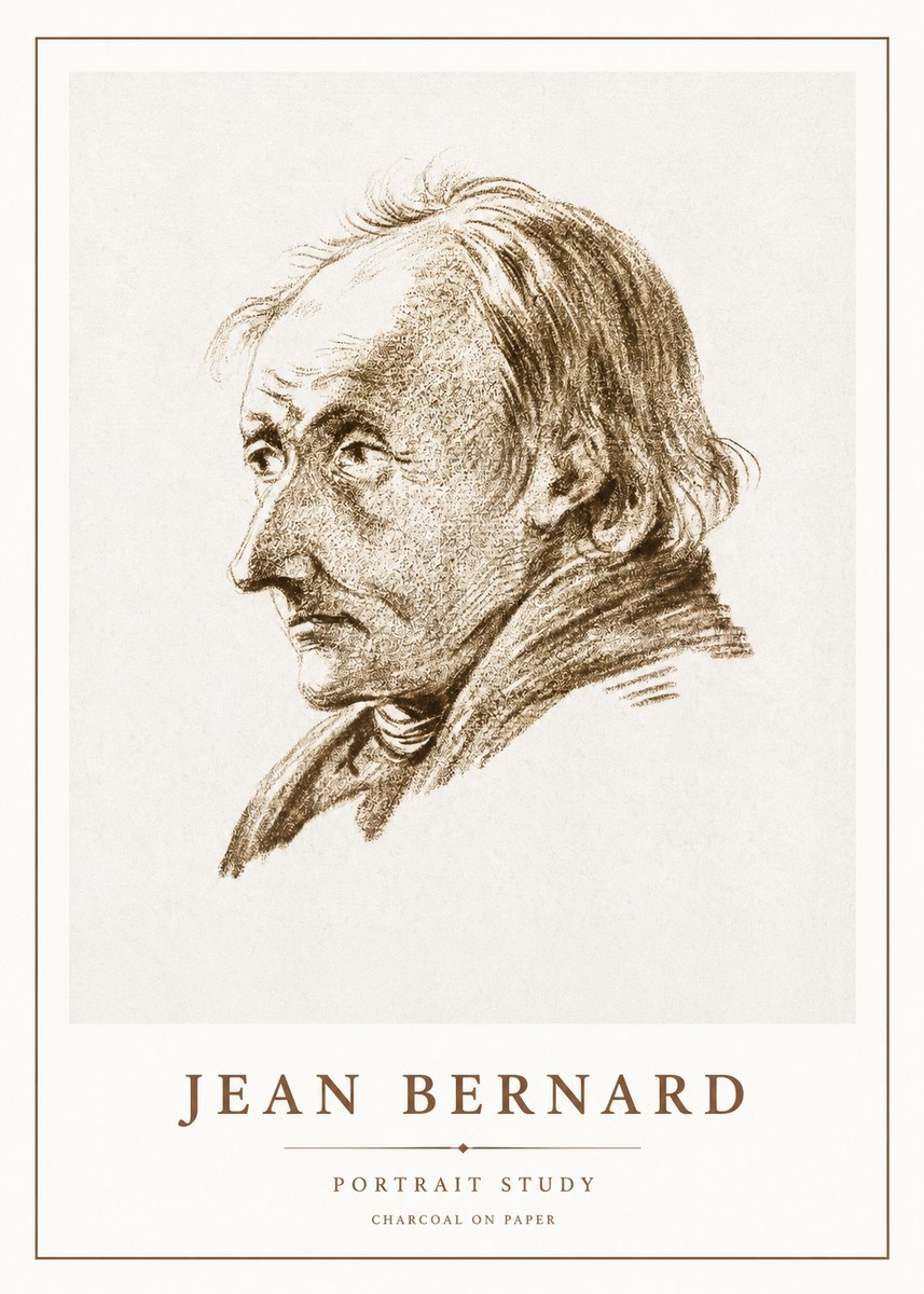 Jean Bernard Portrait of an Elderly Man No3 - Plakat