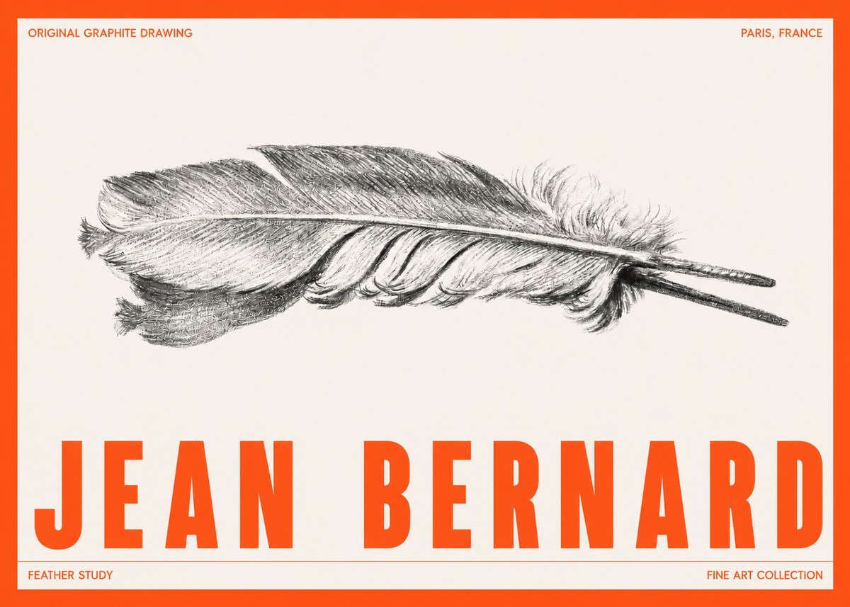 Jean Bernard Feather No5 - Plakat