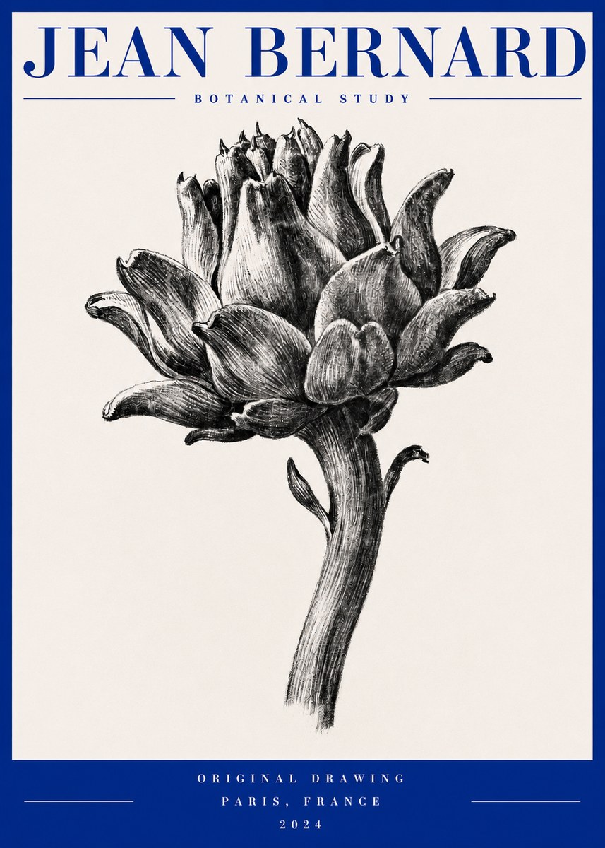Jean Bernard Botanical Study No2 - Plakat