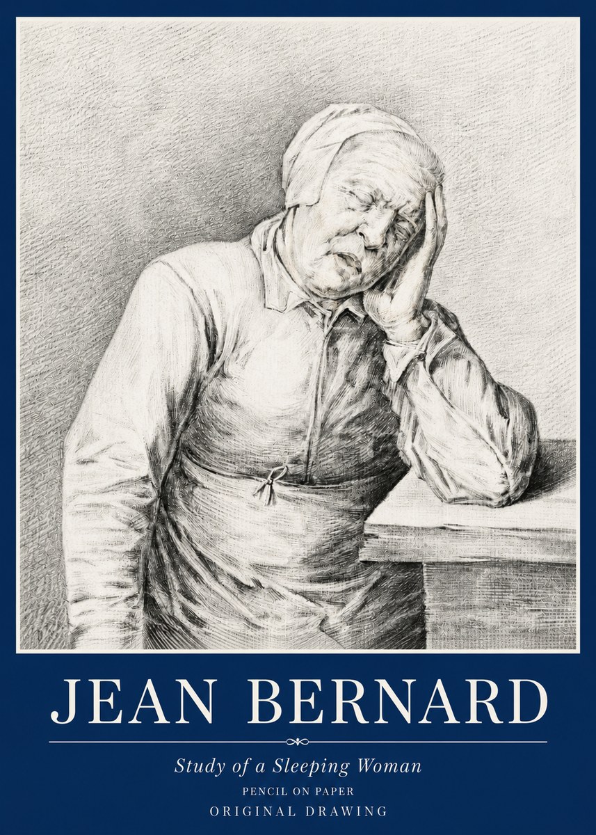 Jean Bernard Resting No6 - Plakat