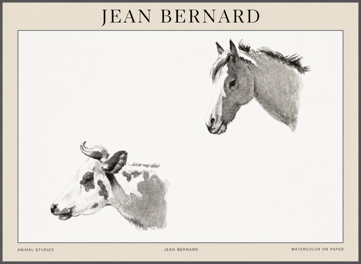 Jean Bernard Animal Studies No1 - Plakat