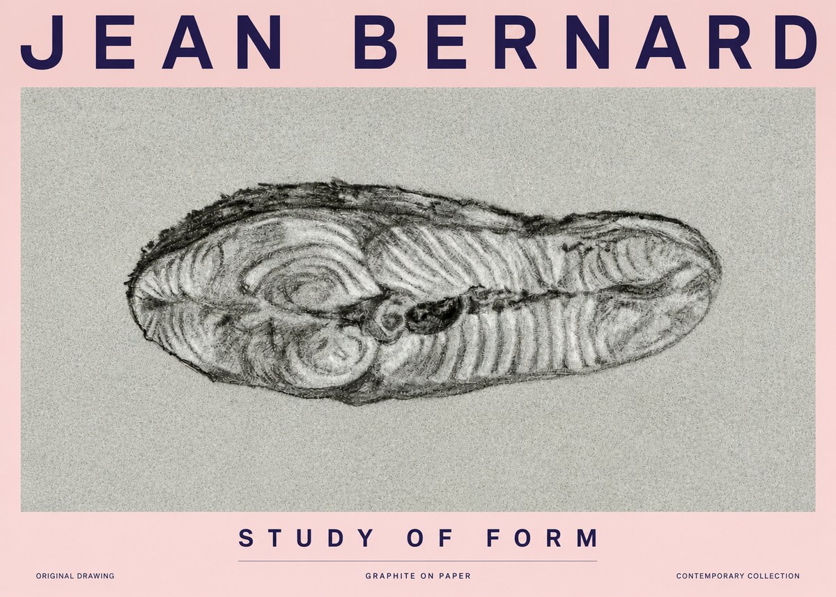 Jean Bernard Study of Form I No3 - Plakat