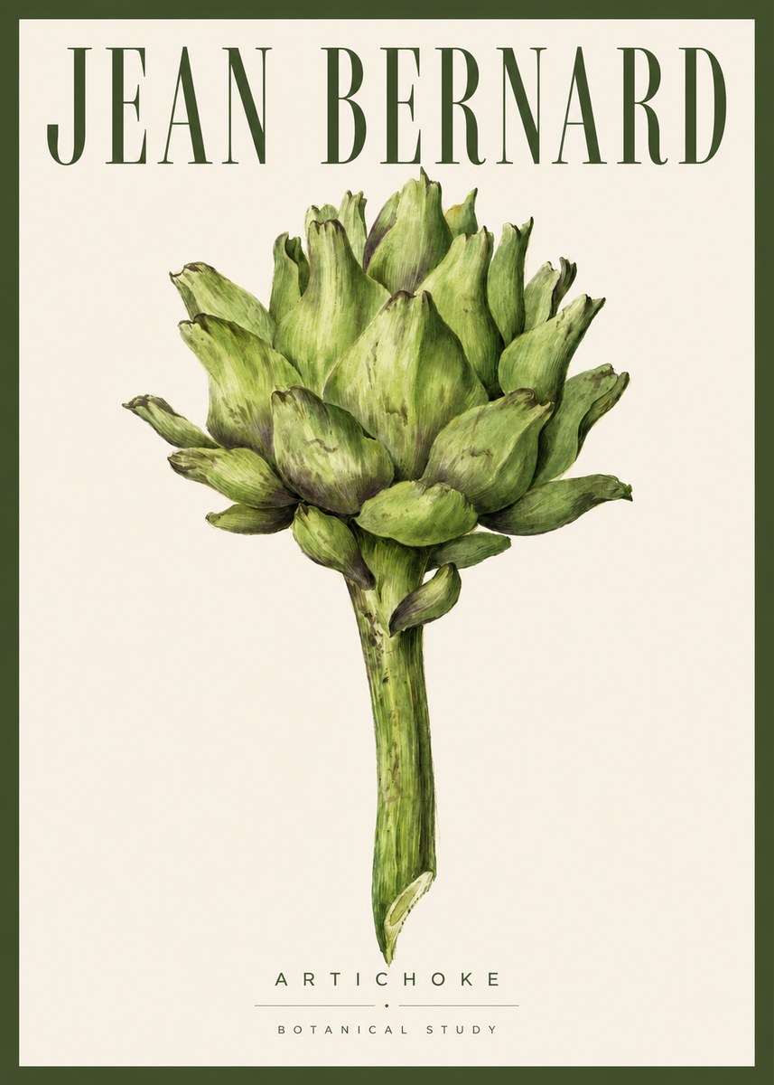 Jean Bernard Green Artichoke No5 - Plakat