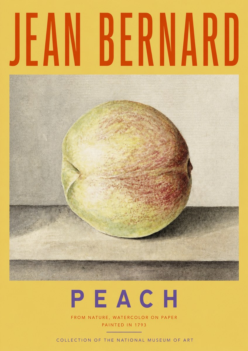 Jean Bernard Peach No3 - Plakat