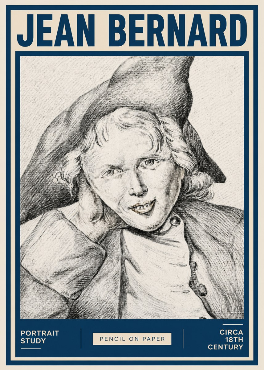 Jean Bernard Portrait Study VII No3 - Plakat