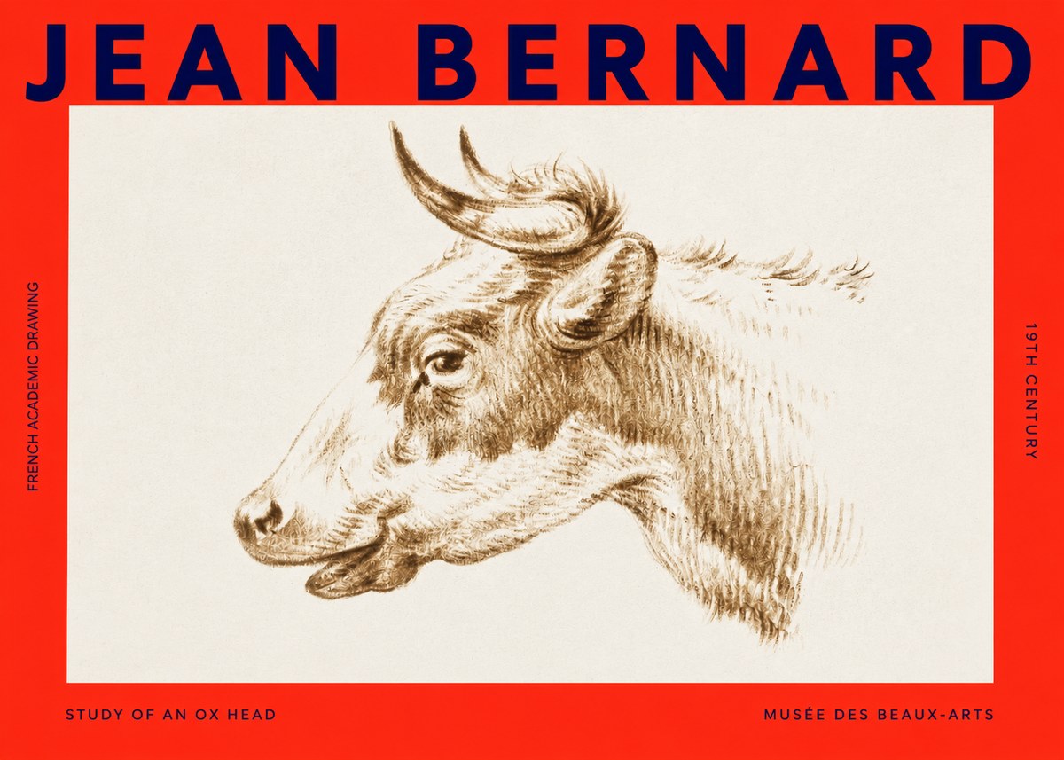 Jean Bernard Bovine Study II No4 - Plakat