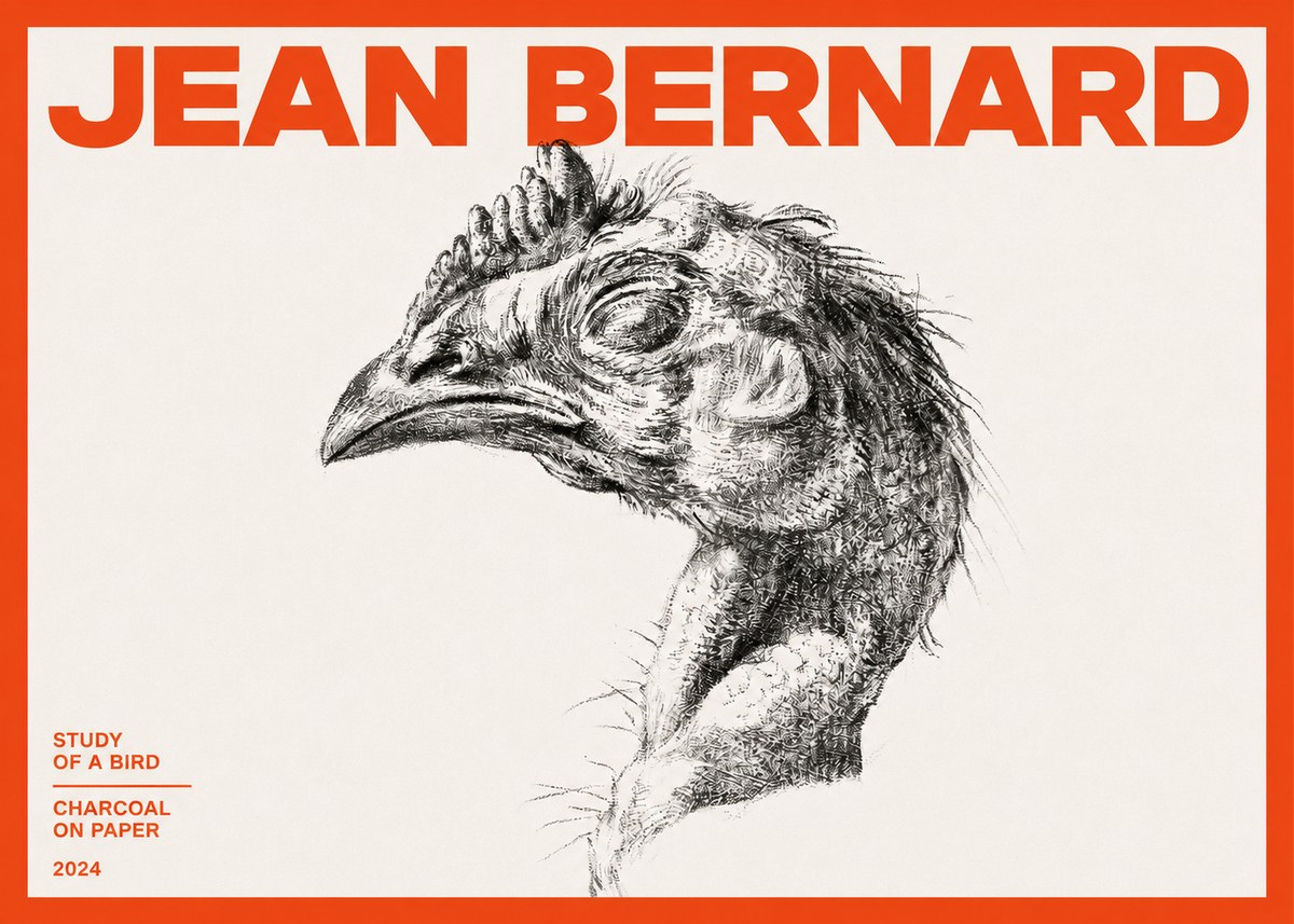 Jean Bernard Study of Form II No4 - Plakat
