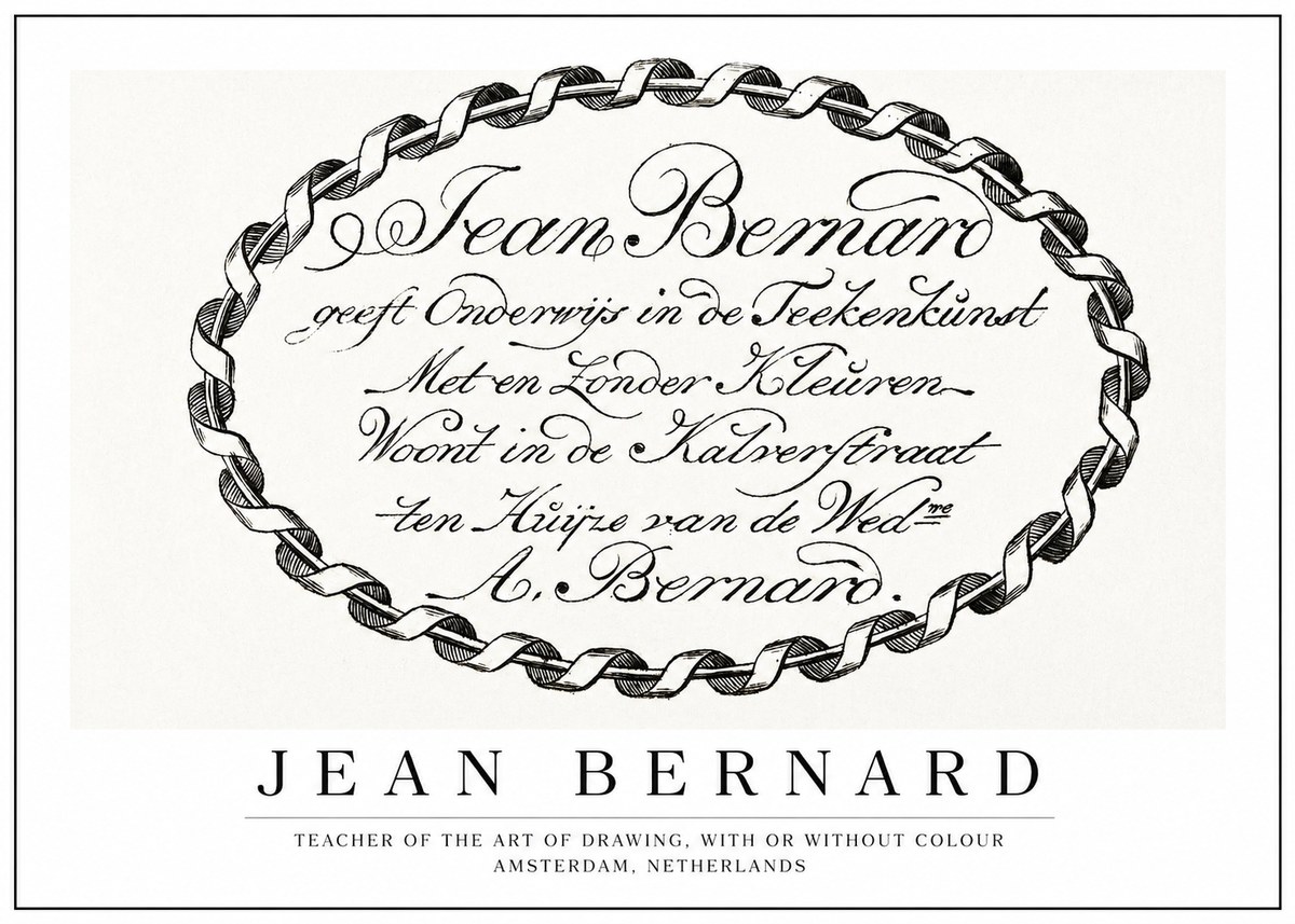 Jean Bernard Jean Bernard - Teacher of the Art of Drawing No1 - Plakat