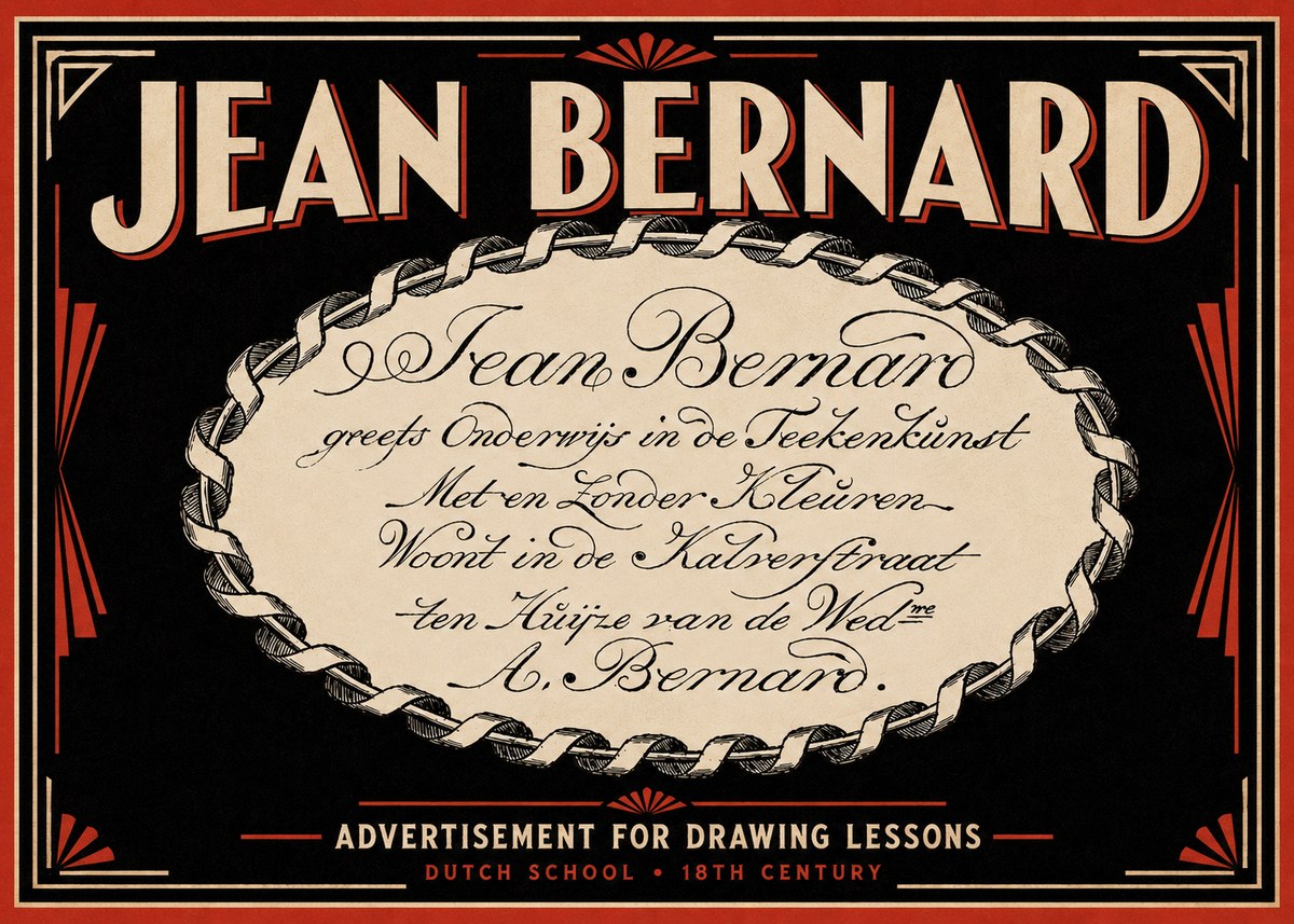 Jean Bernard Jean Bernard - Teacher of the Art of Drawing No6 - Plakat