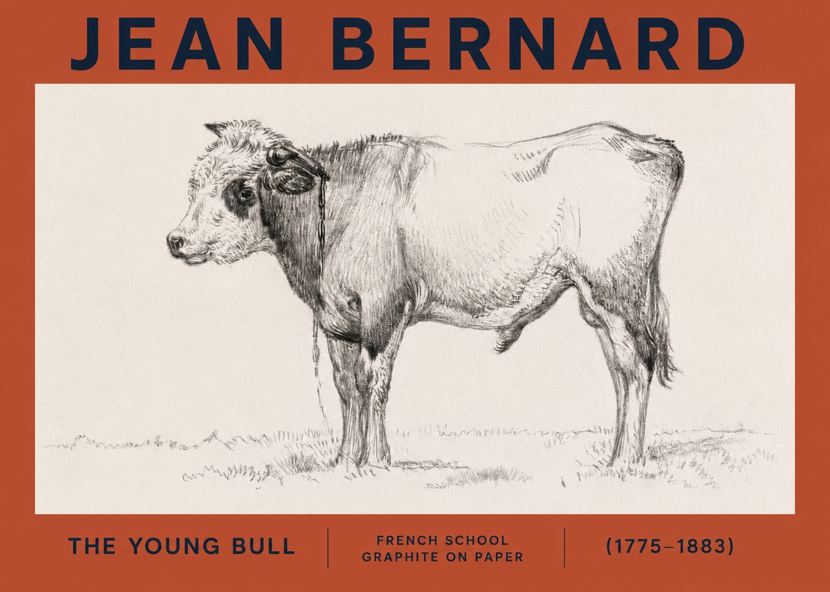 Jean Bernard The Young Bull No2 - Plakat