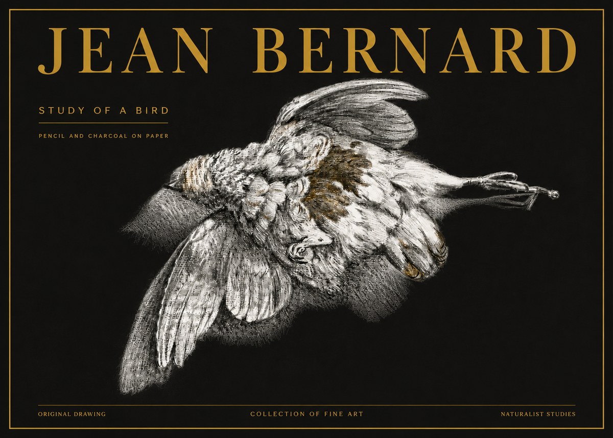 Jean Bernard Study of a Bird III No5 - Plakat