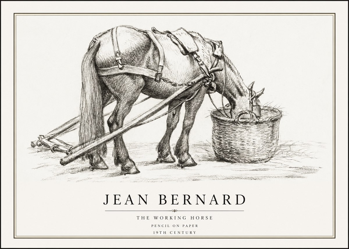 Jean Bernard The Working Horse No1 - Plakat