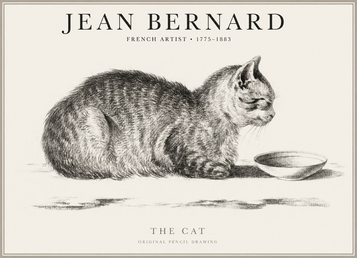 Jean Bernard The Cat No1 - Plakat