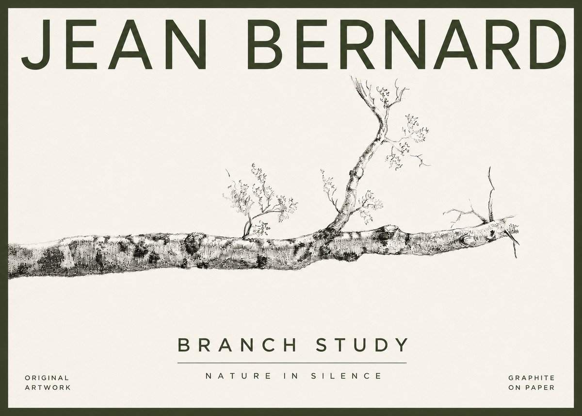 Jean Bernard Tree Branch Study No4 - Plakat