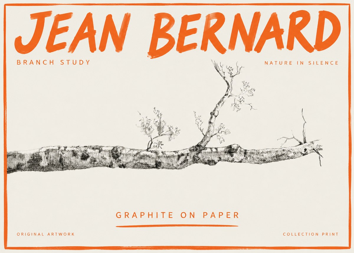 Jean Bernard Tree Branch Study No5 - Plakat