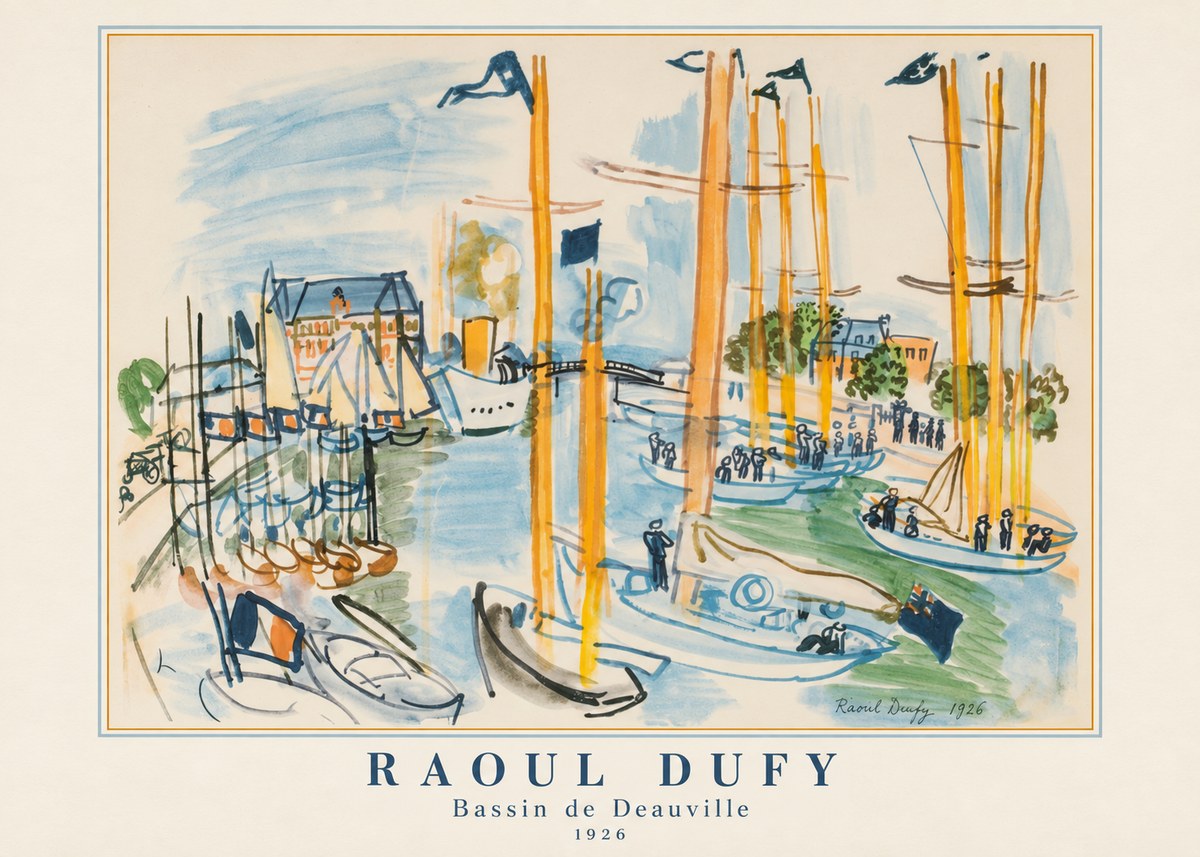 Raoul Dufy Bassin De Deauville No2 - Plakat