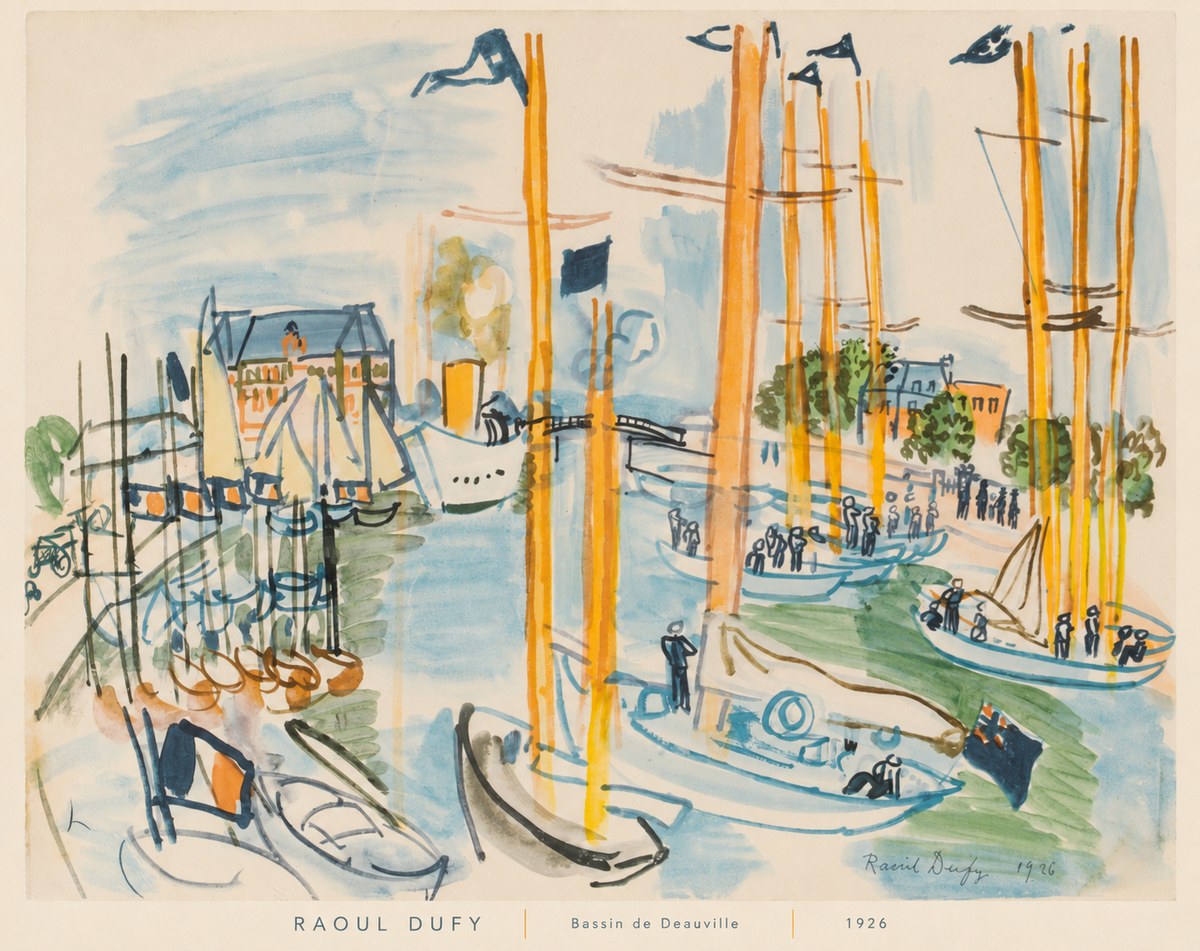 Raoul Dufy Bassin De Deauville No6 - Plakat