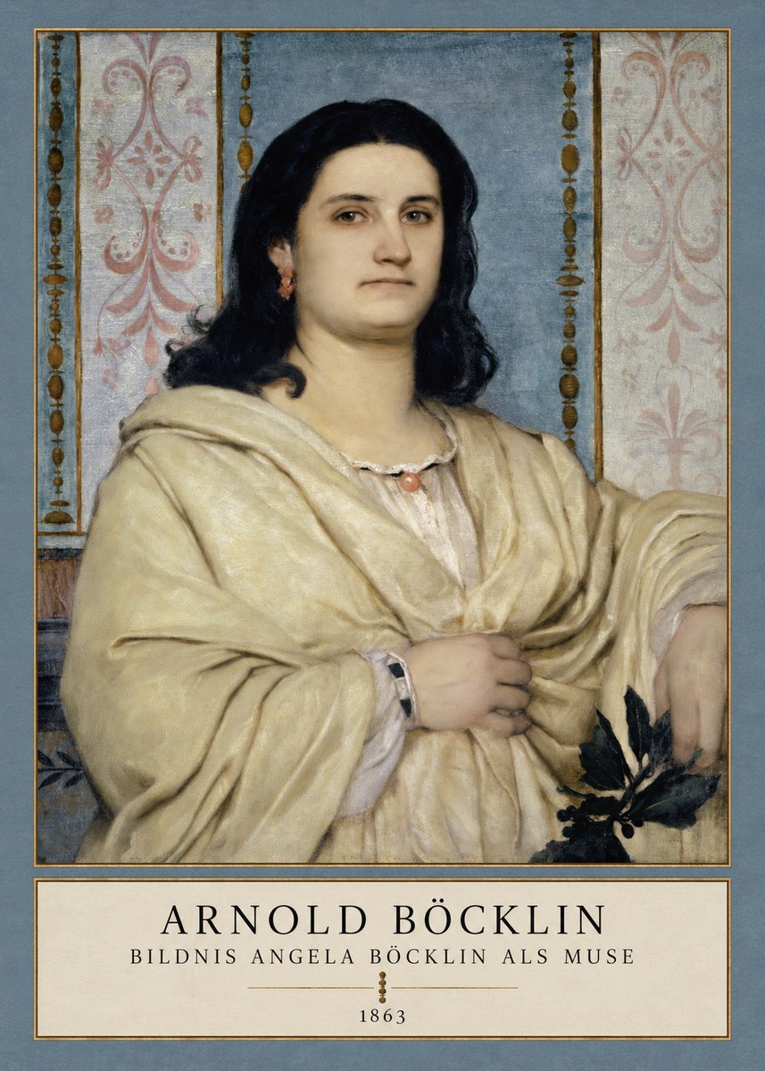 Arnold Böcklin Bildnis Angela Böcklin Als Muse No3 - Plakat