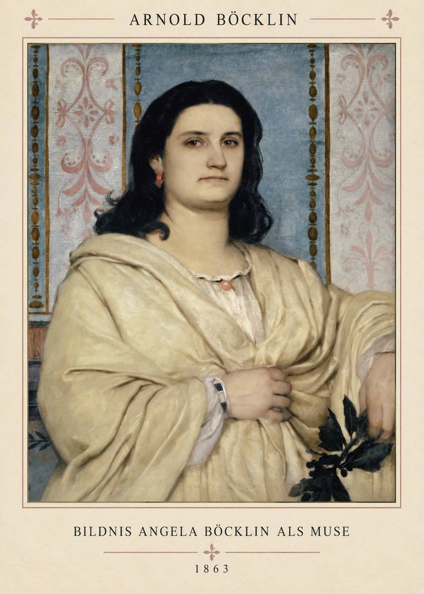 Arnold Böcklin Bildnis Angela Böcklin Als Muse No4 - Plakat
