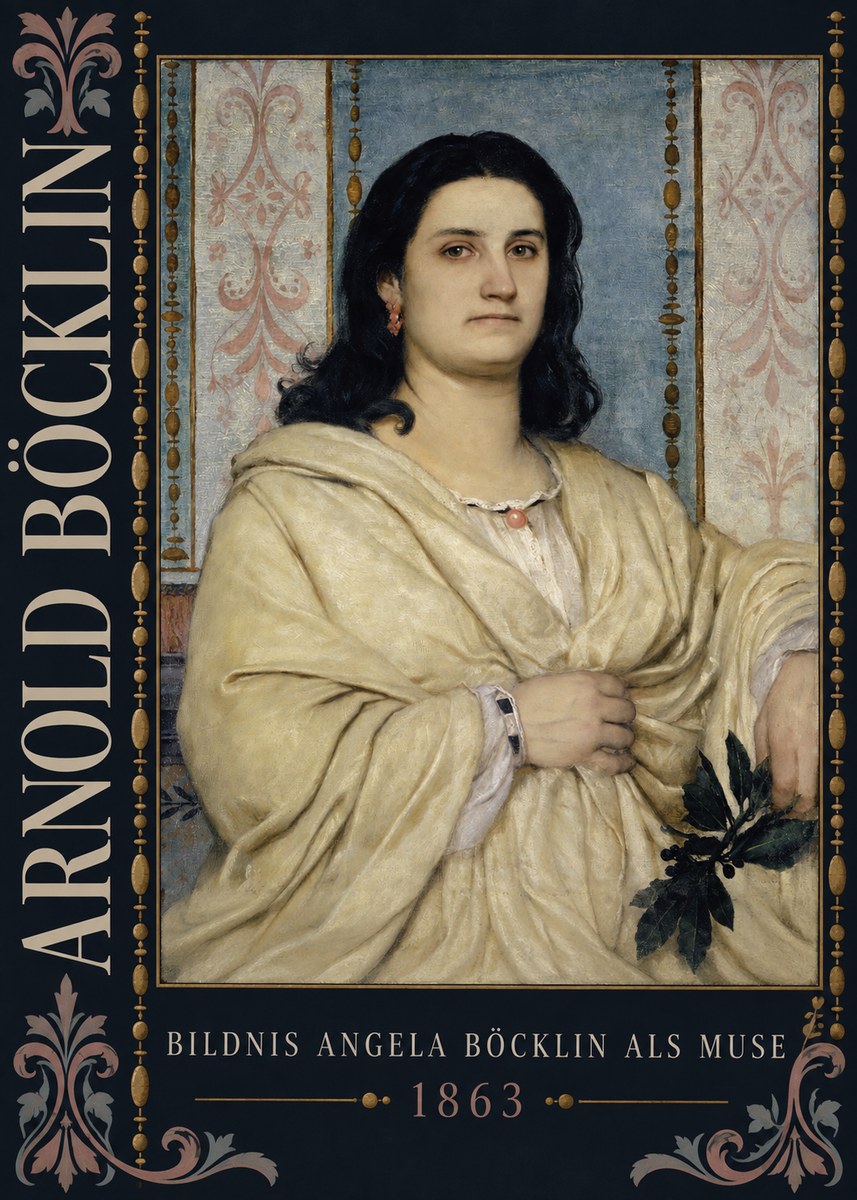 Arnold Böcklin Bildnis Angela Böcklin Als Muse No5 - Plakat