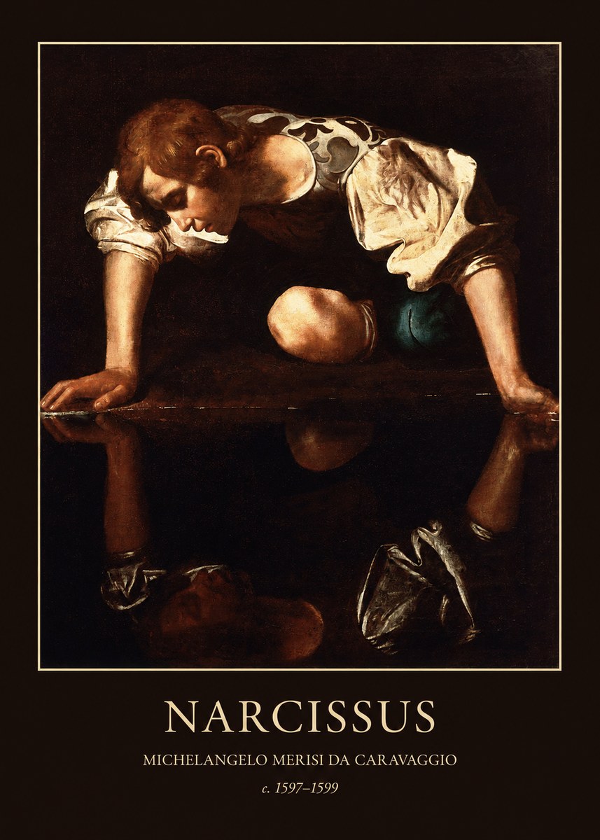 Michelangelo Merisi da Caravaggio Narcissus I No3 - Plakat