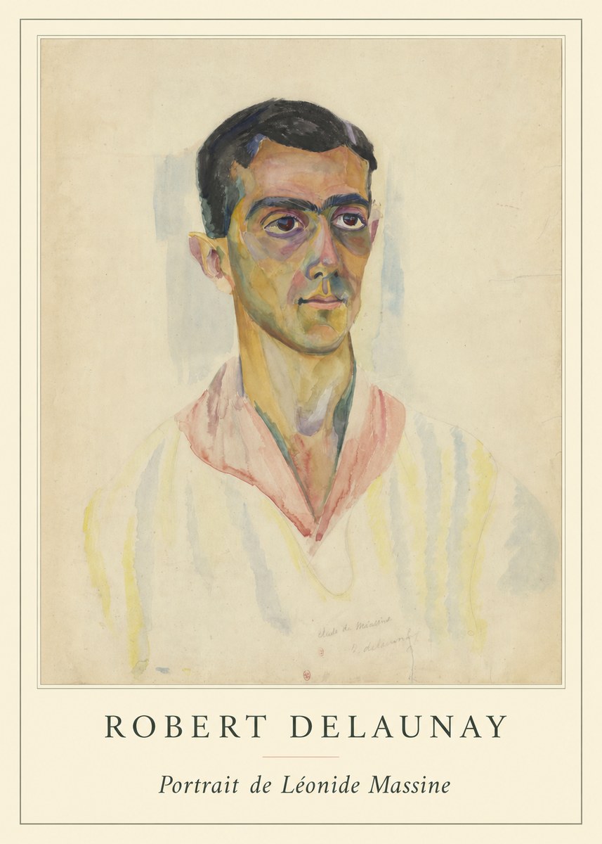Robert Delaunay Portrait De Léonide Massine No4 - Plakat