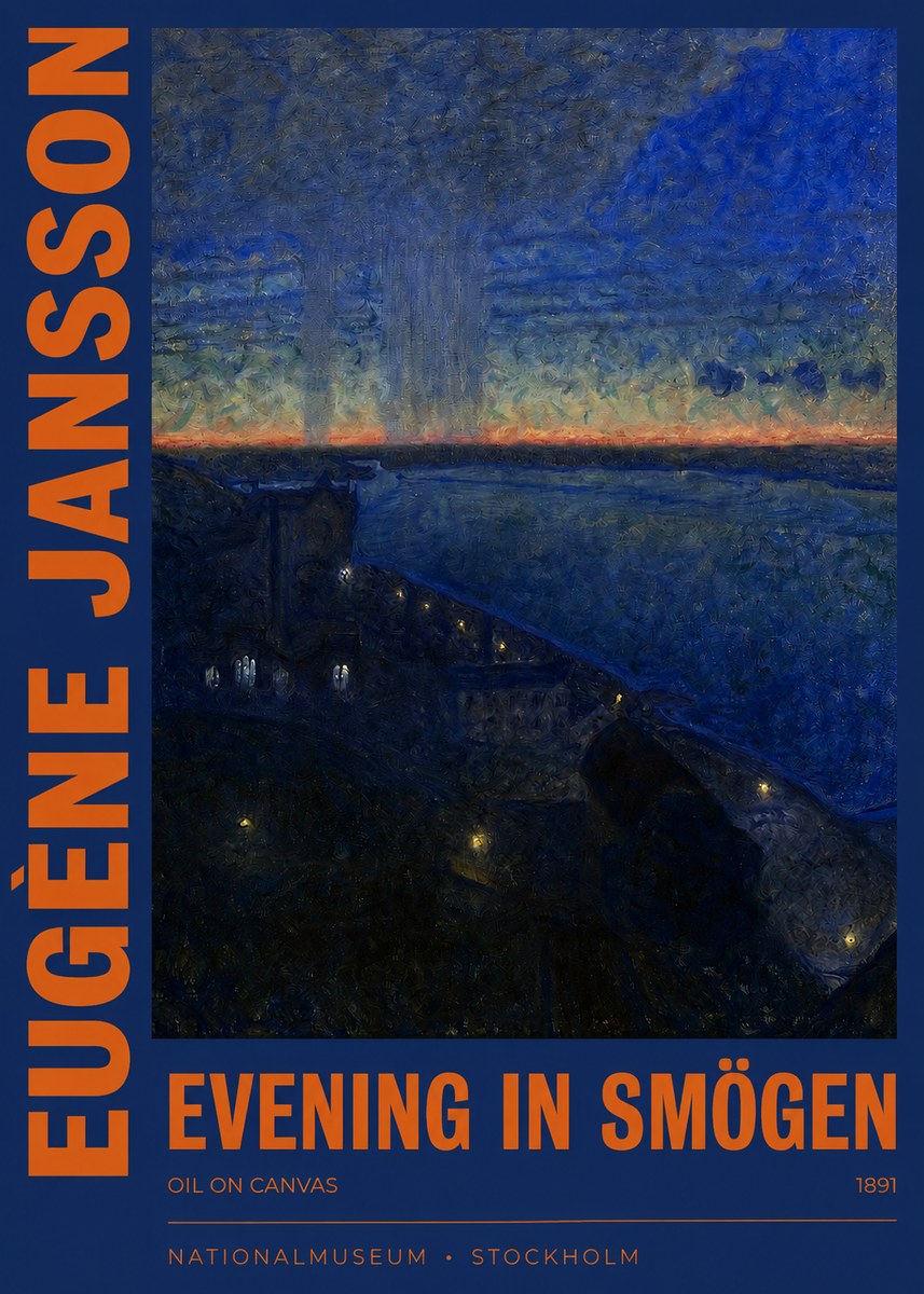 Eugène Jansson Evening in Smögen No2 - Plakat
