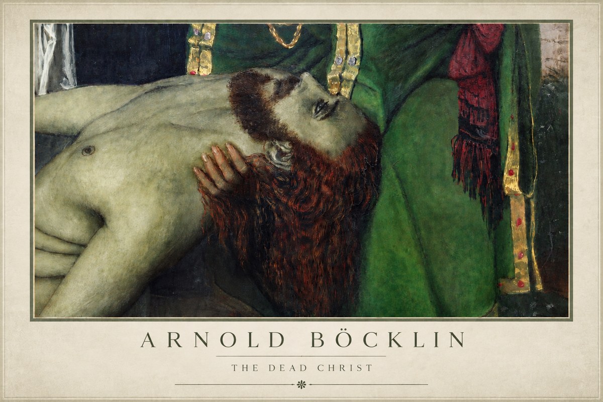 Arnold Böcklin The Dead Christ No4 - Plakat