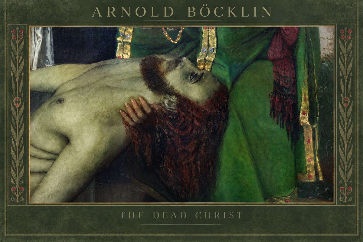 Arnold Böcklin The Dead Christ No5 - Plakat