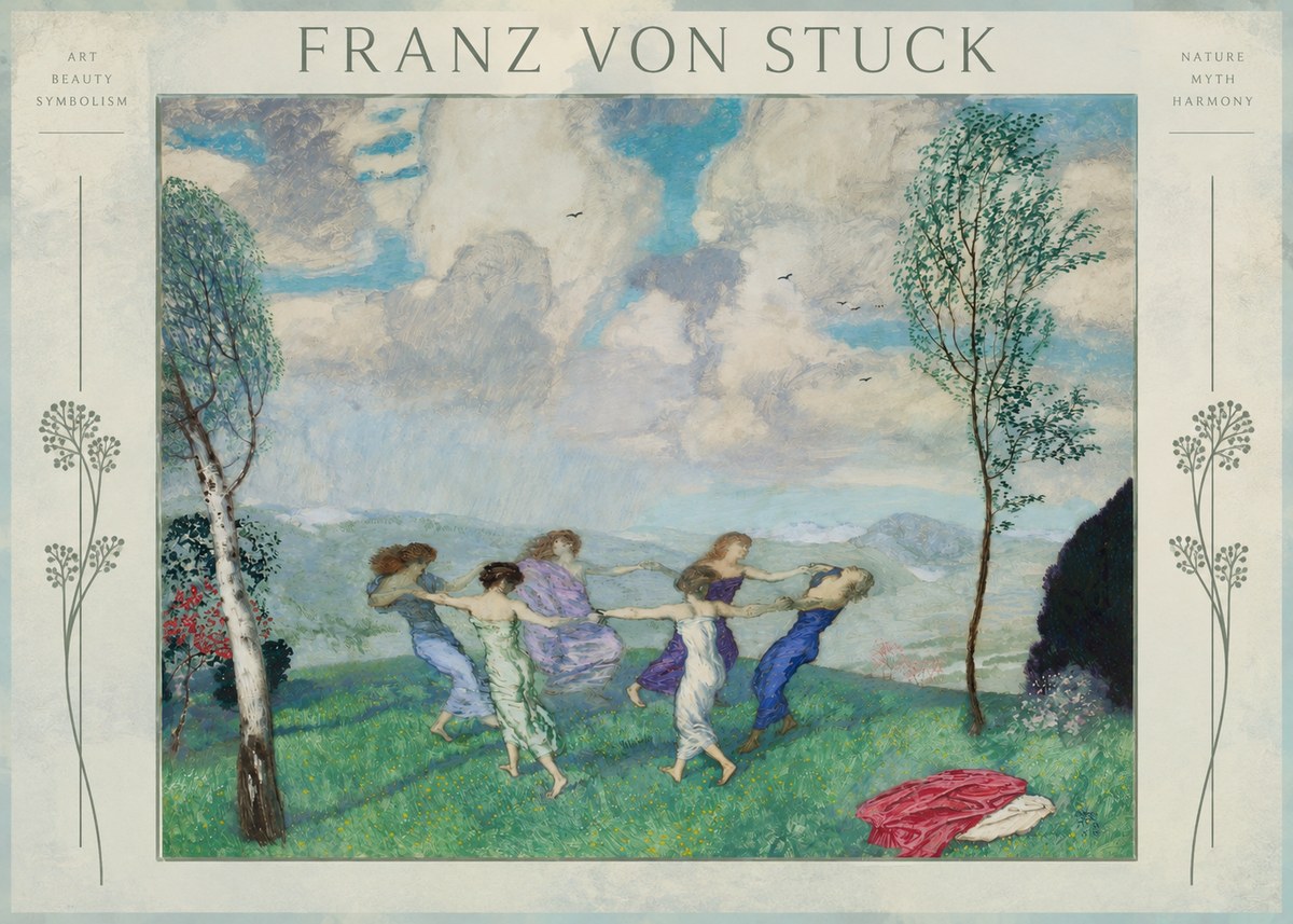 Franz von Stuck Spring Dance No2 - Plakat
