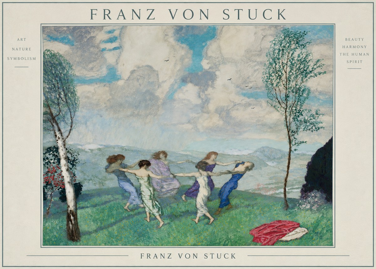 Franz von Stuck Spring Dance No3 - Plakat