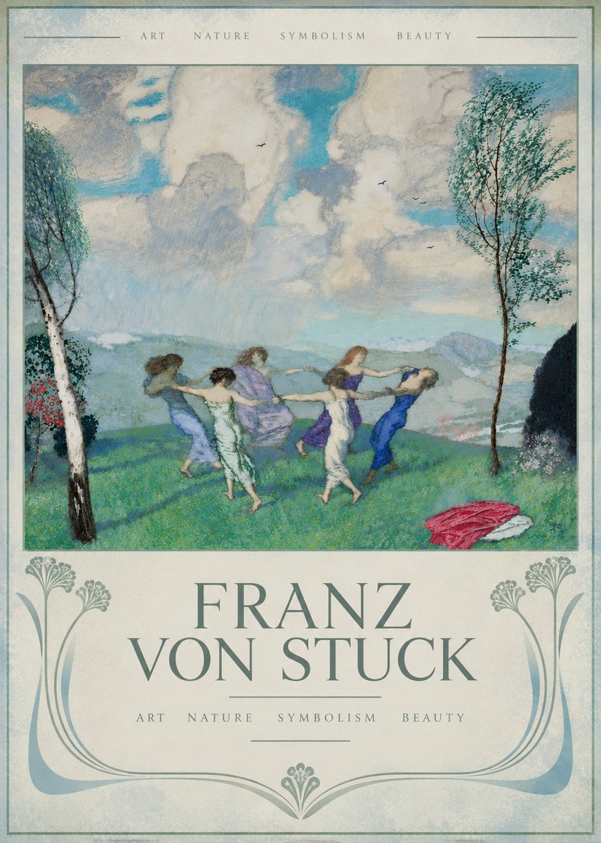Franz von Stuck Spring Dance No6 - Plakat