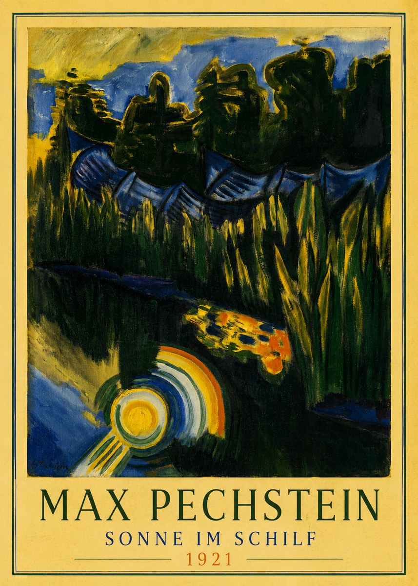 Max Pechstein Sonne Im Schilf No3 - Plakat