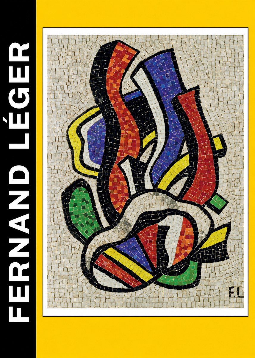 Fernand Léger Abstract Mosaic No3 - Plakat