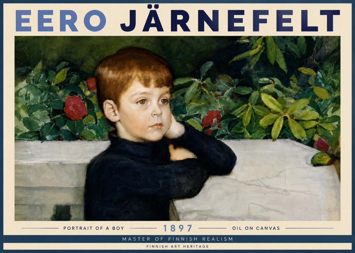 Eero Järnefelt Portrait of a Boy No6 - Plakat
