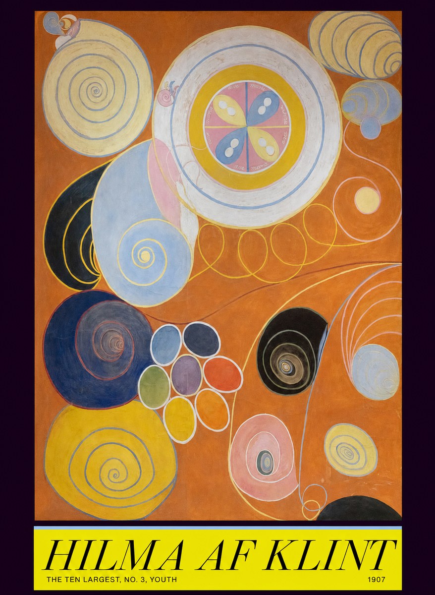 Hilma af Klint The Ten Largest, No. 3, Youth No6 - Plakat