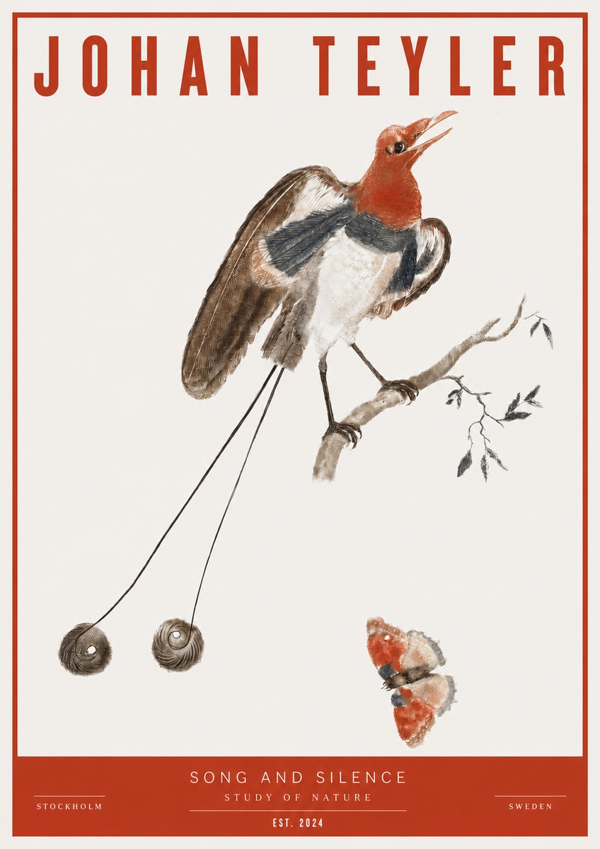 Johan Teyler Song and Silence - Study of Nature No2 - Plakat